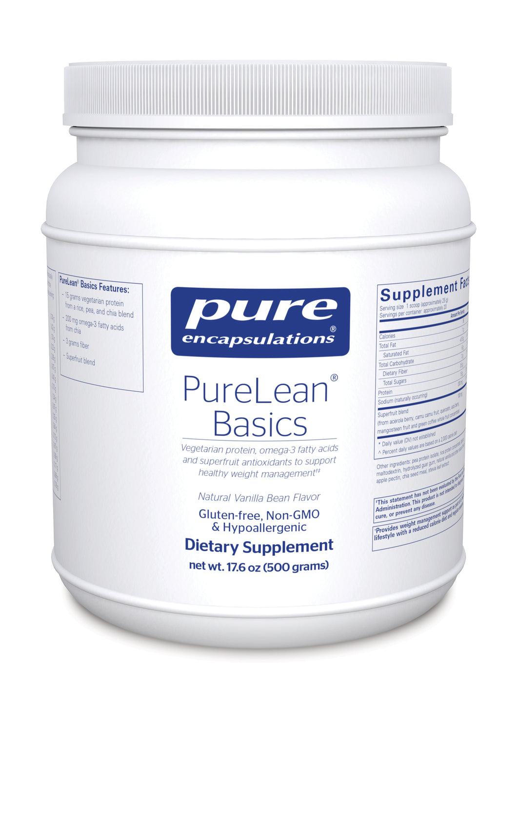 PureLean® Protein Blend Basics Vanilla Bean Flavor (with Stevia)